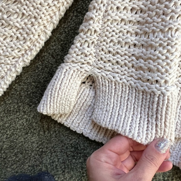 Eileen fisher cream netted sweater XXS - Picture 4 of 5